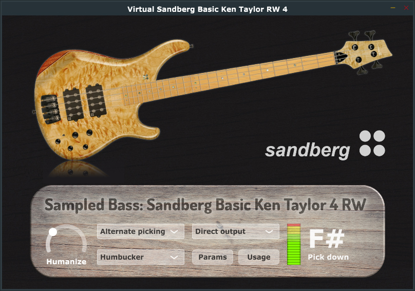 Screenshot Virtual Sandberg Plug-In